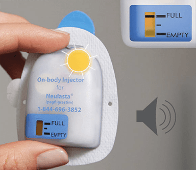 Confirm on-body injector status