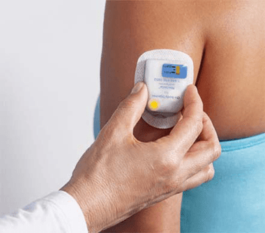 Apply the on-body injector